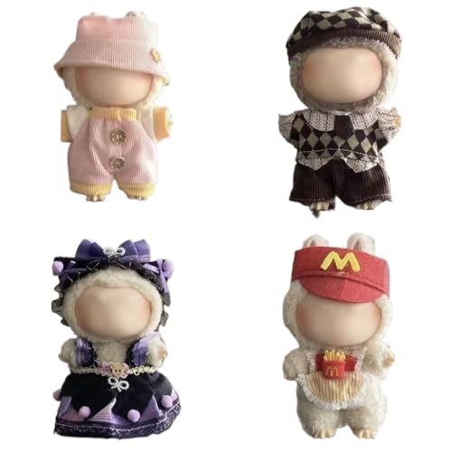 4-teiliges Kleidungsset für 17 cm große Puppe (Set 4) von longcanhui