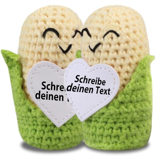 loongway Goldener Maiskolben-Häkelbegleiter – Handgemachtes Kuscheltier als Herzige Geschenkbox-Füllung von loongway