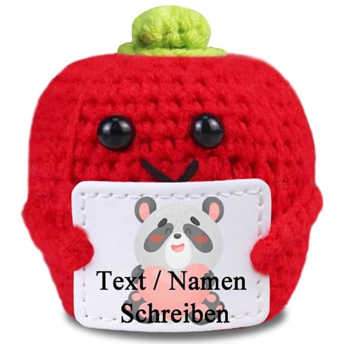 loongway Handgehäkelte Chili-Puppe - Personalisiertes Anti-Stress-Spielzeug für Teenager Büro & Festtagsgeschenke von loongway