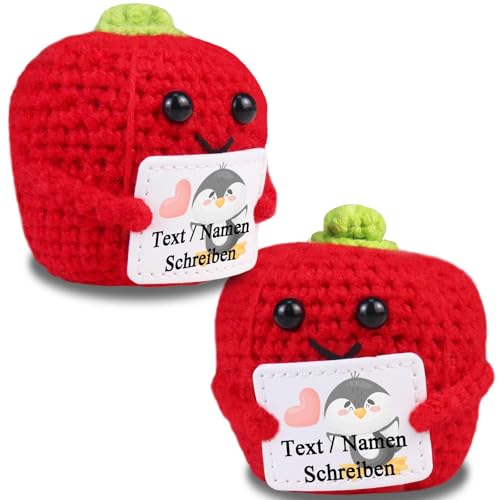 loongway Handgehäkelte Chili-Puppe - Personalisiertes Anti-Stress-Spielzeug für Teenager Büro & Festtagsgeschenke loongway Handgehäkelte Chili-Puppe - Personalisiertes Anti-Stress-Spielzeug für Teenager Büro & Festtagsgeschenke von loongway