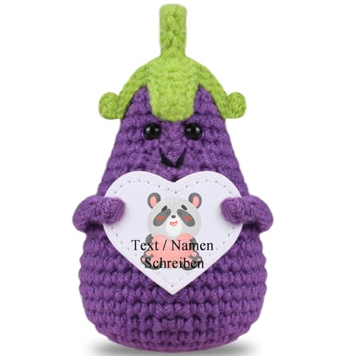 loongway Personalisierte Häkelaubergine-Puppe | Handgestrickte Gemüsedekor Emotionaler Begleiter Spielzeug | PP-Baumwolle & Garn Geschenk für Damen Erwachsene loongway Personalisierte Häkelaubergine-Puppe | Handgestrickte Gemüsedekor Emotionaler Begleiter Spielzeug | PP-Baumwolle & Garn Geschenk für Damen Erwachsene von loongway