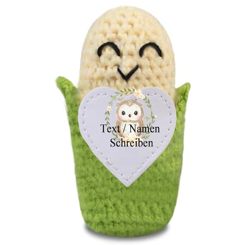 loongway Personalisierte Mais-Häkelfigur mit Holzsockel – Anti-Angst-Geschenk für Teenager und kreative Bürodekoration loongway Personalisierte Mais-Häkelfigur mit Holzsockel – Anti-Angst-Geschenk für Teenager und kreative Bürodekoration von loongway
