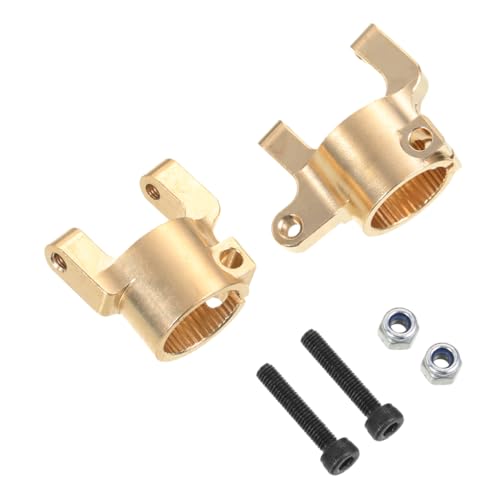 lopituwe 2 stücke C Hubs SCX10 90046 Messing Für Crawler Schwere Gewichte Goldene RC Auto Zubehör Ersatzteile RC Upgrade Teil von lopituwe
