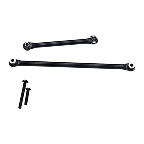 lopituwe Crawler Lenkgestänge für 1/18 Aluminiumlegierung Capra UTB18 Crawler Langlebig 2 Stück RC Autozubehör Ersatzteile, Schwarz von lopituwe