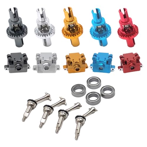 lopituwe Getriebe Antriebswelle Differential Lager Set für 1/28 Wltoys K969 RC Auto Teile Modelle Metall Getriebe Differential, Titanfarbe von lopituwe