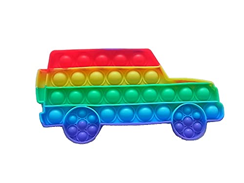 lordies Pop Spielzeug Antistress Popit Push It Pop Fidget Bubble Auto Jeep Mehrfarbig von lordies