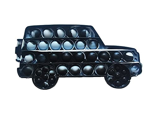 lordies Pop Spielzeug Antistress Popit Push It Pop Fidget Bubble Auto Jeep Schwarz - Weiß von lordies