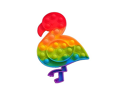 lordies Pop Spielzeug Antistress Popit Push It Pop Fidget Bubble Flamingo Multicolor von lordies