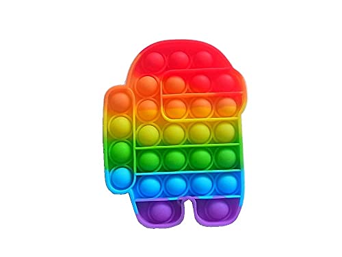lordies Push It Pop Fidget Bubble Pop Spielzeug Antistress Popit Among Us Mehrfarbig Multicolor Bunt von lordies