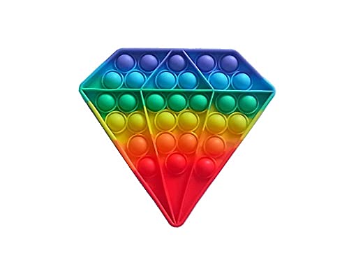 lordies Spielzeug Antistress Popit Push It Pop Fidget Bubble Diamant Mehrfarbig von lordies