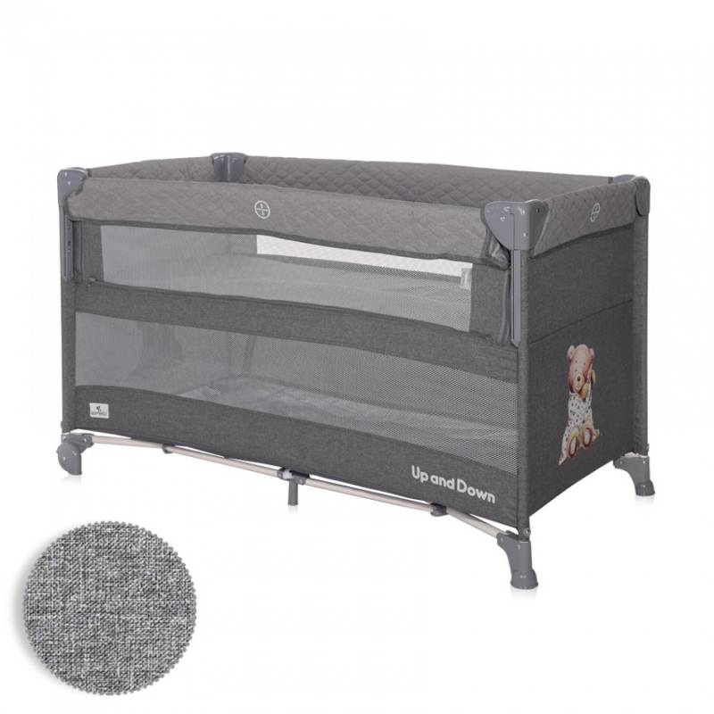 Lorelli Reisebett UP and DOWN Cool Grey Bear von lorelli