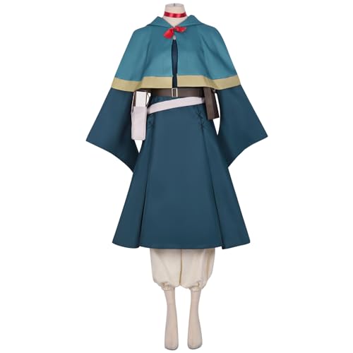 Marsilla Cosplay Kostüm Für Delicious In Dungeon Anime Uniform Komplettset Für Halloween Karneval Festival(Size:XL,Color:Green) von lovtuwr