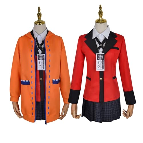 lovtuwr Cosplay Anime Outfit Mit Perücke Für Anime Cosplay Kostüm-yomozuki Runa Für Halloween Karneval Mottoparty(Size:XXXL,Color:Orange) von lovtuwr