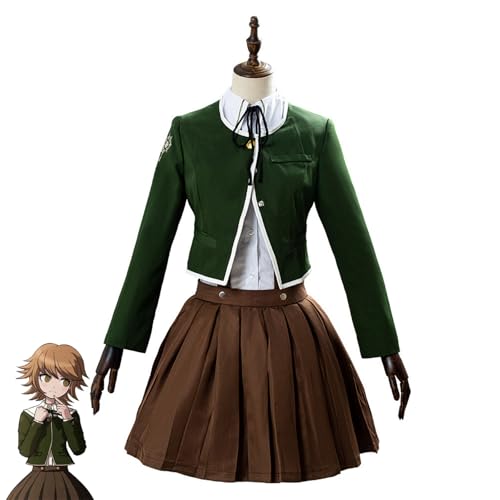 lovtuwr Cosplay Kostüm Chihiro Fujisaki Cosplay Kleid Uniform Full Set Halloween Carnaval Pretend Spielen Kostüm Für Erwachsene(Size:L,Color:grün) von lovtuwr