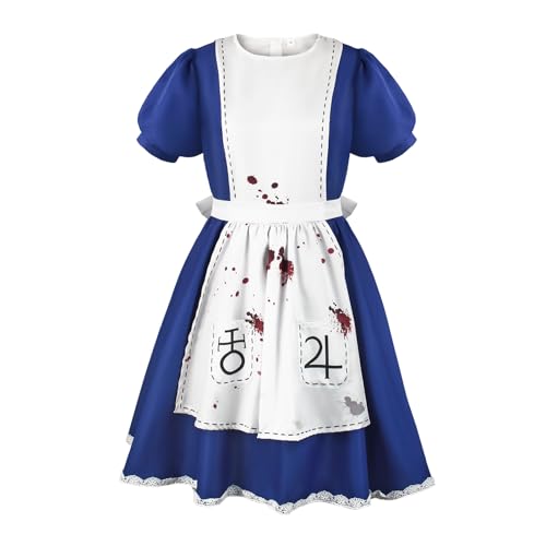 lovtuwr Cosplay Kostüm Outfit Spiele Alice: Madness Returns Outfit Komplettset Mit Socken Für Frauen Uniform Halloween Karneval Party Dress Up Anzug(Size:3XL,Color:Bekleidung) von lovtuwr