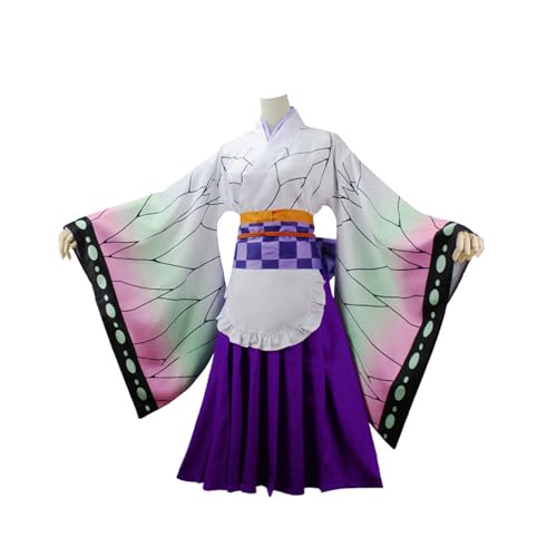 lovtuwr Cosplay-kostüm-outfit, Anime-kimono-uniform, Komplettes Set, Halloween, Karneval, Rollenspiel, Verkleidung Für Kinder Und Erwachsene(Size:120,Color:Shinobu) von lovtuwr