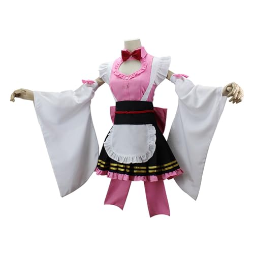 lovtuwr Cosplay-kostüm-outfit, Anime-kimono-uniform, Komplettes Set, Halloween, Karneval, Rollenspiel, Verkleidung Für Kinder Und Erwachsene(Size:130,Color:Mitsuri) von lovtuwr