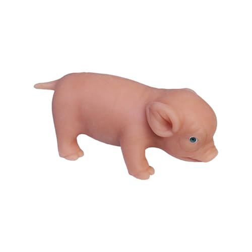 Loyimioo Silikon Spielzeug Schwein Quetschbar 5 Zoll (13cm) Realistische Mini Schweinchengestalt Wasserdicht Unzerbrechliches TPE Material für Alle Altersgruppen von loyimioo