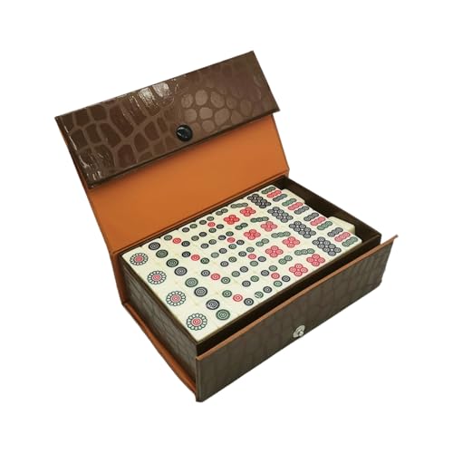 loyimioo Tragbares Reise Mahjong Set im Mini Buchformat mit Amerikanischen und Chinesischen Regeln, Mahjong Steine Rucksack Koffer zur Aufbewahrung loyimioo Tragbares Reise Mahjong Set im Mini Buchformat mit Amerikanischen und Chinesischen Regeln, Mahjong Steine Rucksack Koffer zur Aufbewahrung von loyimioo