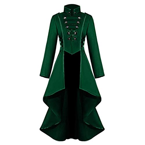 lozssnigzi steampunk kostüm damen, Frack Damen Frack Steampunk Kostüm Lang Viktorianisches Gothic Kleidung Renaissance Gothic Mantel Gehrock Steampunk Cosplay Steampunk Jacke Vintage Uniform von lozssnigzi