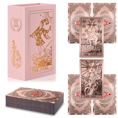 lrjrizzo Goldene Tarotkarten mit Leitfaden Buch Wasserdicht Reiter Waite Deck 78 Karten Alter 96+ lrjrizzo Goldene Tarotkarten mit Leitfaden Buch Wasserdicht Reiter Waite Deck 78 Karten Alter 96+ von lrjrizzo