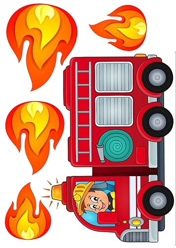 Feuerwehrauto hoch 15cm Tortenaufleger Geburtstag, … Oblate Premium Feuerwehrauto hoch 15cm Tortenaufleger Geburtstag, … Oblate Premium von lrsweetdesign