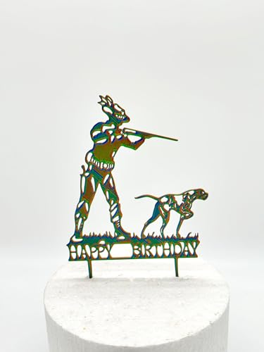 Jäger,Jagd, Hund dog Cake Topper Geburtstag Torten Stecker von lrsweetdesign