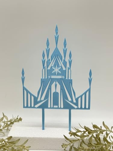 Schloss Cake Topper Geburtstag Torten Stecker farbe blau 15cm Schloss Cake Topper Geburtstag Torten Stecker farbe blau 15cm von lrsweetdesign
