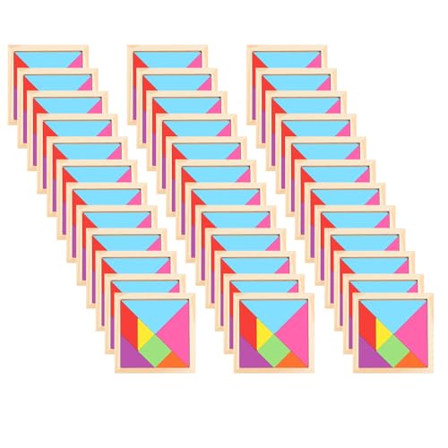 36-teiliges Tangram Spiel aus Holz für Kinder, Geschenke Geburtstag Kinder Schule Montessori Geschenk Gioco Geburtstagsgeschenke für Kinder, Lernspielzeug Typ Montessori Geburtstag Schulpuzzle 36-teiliges Tangram Spiel aus Holz für Kinder, Geschenke Geburtstag Kinder Schule Montessori Geschenk Gioco Geburtstagsgeschenke für Kinder, Lernspielzeug Typ Montessori Geburtstag Schulpuzzle von lttorjf