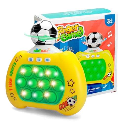 Pop It Elektronischer Fußball mit 360° drehbarem Fußball, Spielkonsole, schnell drückende Blasen, Popping-Spiele, interaktives Fidget Toy, schnelles Schieben, Geschenk Pop It Elektronischer Fußball mit 360° drehbarem Fußball, Spielkonsole, schnell drückende Blasen, Popping-Spiele, interaktives Fidget Toy, schnelles Schieben, Geschenk von lttorjf