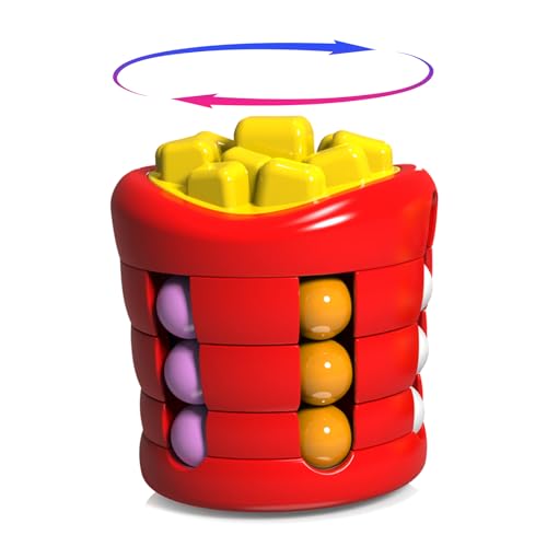 lttorjf Montessori Spielzeug Zauberwürfel Labyrinth ab 2 3 4 5 Jahre, DIY Verformbare Fingerspitze Gyro Hand Finger Spinning Schreibtisch Spielzeug, Motorikspielzeug Sortierspiel für Mädchen (Frites) lttorjf Montessori Spielzeug Zauberwürfel Labyrinth ab 2 3 4 5 Jahre, DIY Verformbare Fingerspitze Gyro Hand Finger Spinning Schreibtisch Spielzeug, Motorikspielzeug Sortierspiel für Mädchen (Frites) von lttorjf