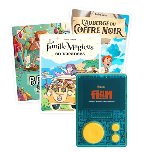 Lunii - EIN Set mit FLAM, dem interaktiven Player für Kinder von 7 bis 12 Jahren und seinem Hörbuch zur Auswahl + 3 zusätzliche interaktive Hörbücher für 12 Stunden Audio-Vorgänger. Lunii - EIN Set mit FLAM, dem interaktiven Player für Kinder von 7 bis 12 Jahren und seinem Hörbuch zur Auswahl + 3 zusätzliche interaktive Hörbücher für 12 Stunden Audio-Vorgänger. von lunii
