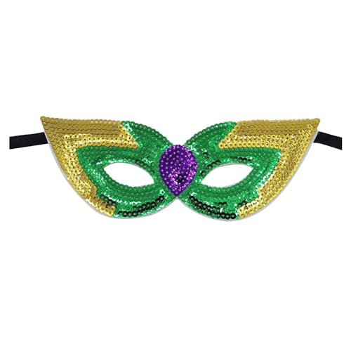 luoluoluo Karneval Maskenball Maske Damen Herren, Venezianische Maske Pailletten Damen Herren Masquerade Party Decor Maske Karneval Maske Augenmaske für Halloween Karneval Cosplay von luoluoluo