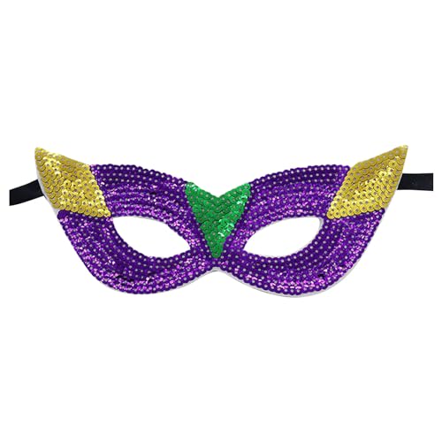 luoluoluo Maskerade Maske, Karneval Dekorationen Venezianische Masken für Damen Herren Karneval Maskenball Maske Pailletten Maskerade Karnevalsmasken Gesicht Kostüm Fasching Verkleidun von luoluoluo