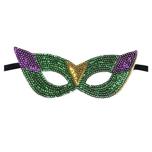 luoluoluo Maskerade Maske, Karneval Dekorationen Venezianische Masken für Damen Herren Karneval Maskenball Maske Pailletten Maskerade Karnevalsmasken Gesicht Kostüm Fasching Verkleidun von luoluoluo