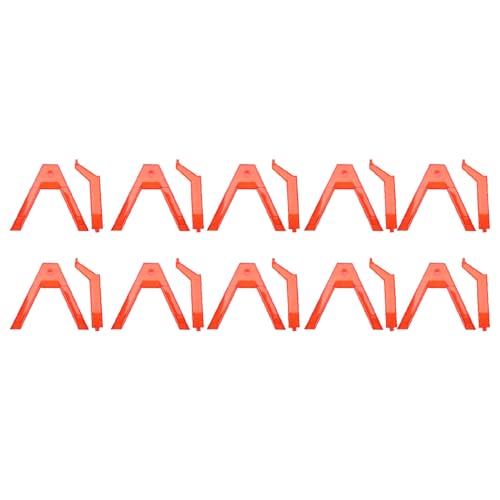10pcs Action Abbildung Anzeigeständer Kunststoff Flexible Figurenständer Basis Flexible Anzeige Design für SD BB HG 1/144 Skala (Transparent rot) von lvifloae