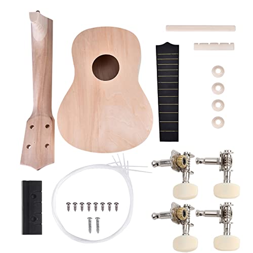 21 Zoll Ukulele DIY-Kit, weißer Rohling, kann lackiert Werden, Sie müssen Ihre eigene Farbe mitbringen, handgefertigtes Musikinstrument, Originale Holzfarbe, unbemalter Rohling, von lvifloae