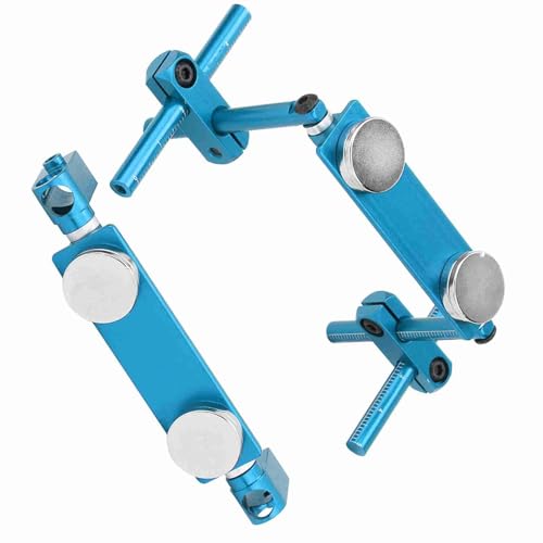 Leichtes Aluminiumkörperschalenhalterungs -Body Shell Bracket Set Magnetic Mount Kit für HSP 1/10 RC Racing Car (lila) (Himmelblau) von lvifloae