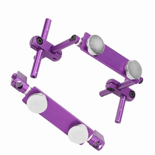 Leichtes Aluminiumkörperschalenhalterungs -Body Shell Bracket Set Magnetic Mount Kit für HSP 1/10 RC Racing Car (lila) (Lila) von lvifloae