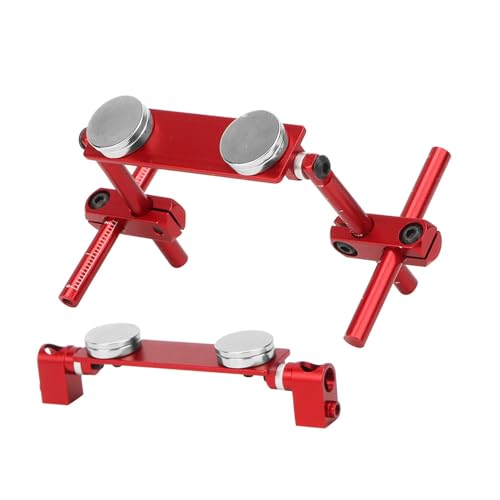 Leichtes Aluminiumkörperschalenhalterungs -Body Shell Bracket Set Magnetic Mount Kit für HSP 1/10 RC Racing Car (lila) (Rot) von lvifloae