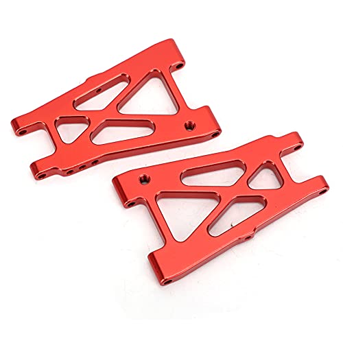 lvifloae 2pcs Modellauto Heck unter niedrigerer Suspension Arm Aluminiumlegierung Hinterradhalter Auto Modell Schwung Arm RC Autozubehör für Kyosho Optima 1/10 RC (rot) (Rot) von lvifloae