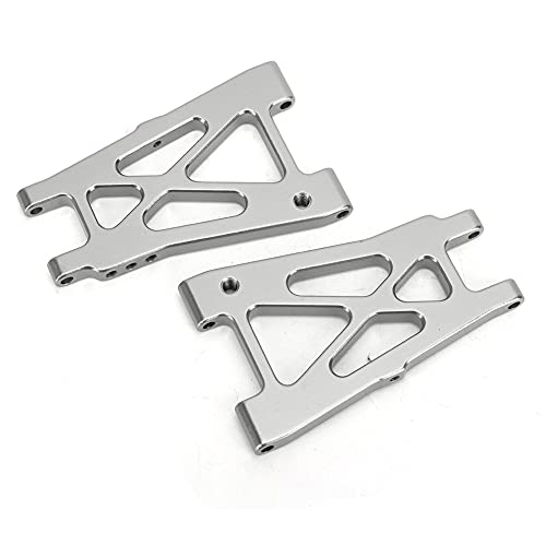 lvifloae 2pcs Modellauto Heck unter niedrigerer Suspension Arm Aluminiumlegierung Hinterradhalter Auto Modell Schwung Arm RC Autozubehör für Kyosho Optima 1/10 RC (rot) (Silber) von lvifloae