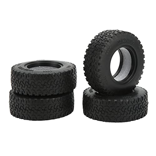 lvifloae 4PCS 1,55 Zoll Weiche Gummi -Radreifen RC -Autoräder für CC01 LC70 LC80 1/18 AIR UTB18 Capra -Fernbedienung Car Upgrade Teil von lvifloae