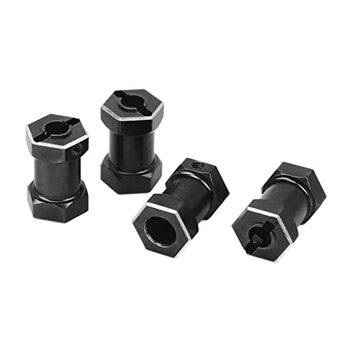lvifloae 4PCS 12mm RC Wheel Hex Hub with 20mm Offset Extension Crawlers Wheel Hex Drive for 1/10 RC Crawler Repairing and Upgrading Purple (Black) von lvifloae