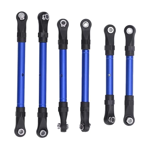 lvifloae 6 -teilige RC -Autolenkstangen Stangen Slash RC -Auto Aluminiumzubehör lang und Kurze RC -Stangen -Kits Signifikante Leistungsverbesserung (Blau) von lvifloae