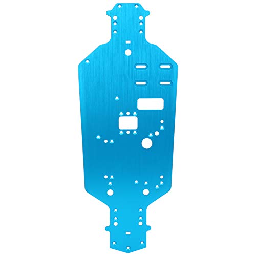 lvifloae Aluminium -Legierungs -Chassis -Bodenplatten -Upgrade -Teile für HSP 94122 RC -Auto -Austausch (Blau) von lvifloae