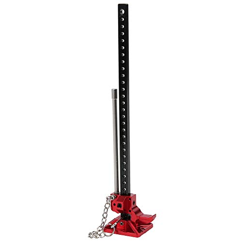 lvifloae Aluminiumlegierung Mini -Hebedelke einstellbare Höhensimulationsdesign für 1/10 RC Crawler Car Model Black Red 150 x 28 x 24 mm von lvifloae