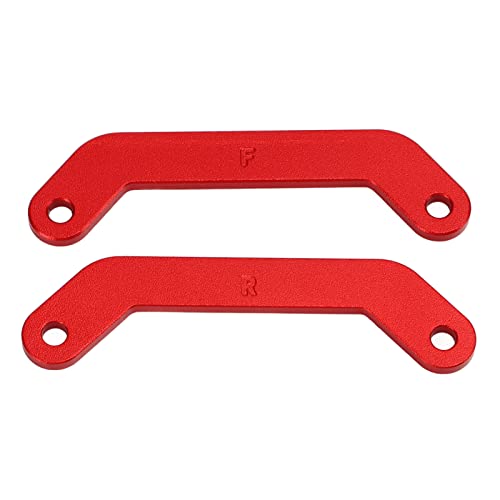 lvifloae Aluminiumlegierung vorderen Bulkhead -Tiestriegel Hochfestigkeit RC -Autoteile für 1/10 Maxx 2.0 RC -Auto 2pcs 75x20mm (Red) von lvifloae