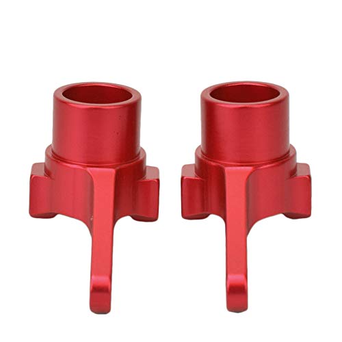 lvifloae Aluminiumlenker Lenkerknöchelarm Upper Hebellenker für RC-Autos (L/R), Plastik-Frontlenker-Lenkknöchel, Heck-C-Cup für Kyosho 4WD Optima Maxima RC Cars Silber (Rot) von lvifloae