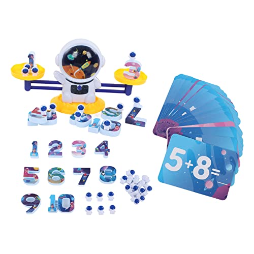 lvifloae Astronauten digitales Gleichgewicht Zählen Spielzeug Lernen logisch Denken lernte pädagogische pädagogische balances Set Elternelement - Kinder interaktives Spielzeug Blau (Yellow) von lvifloae